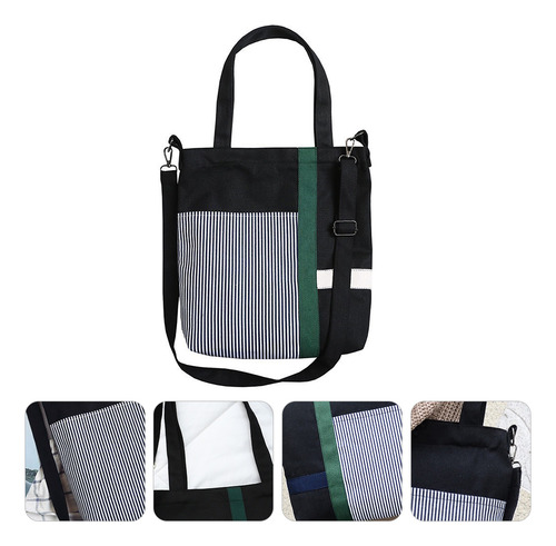 Bandolera Bolsa Diagonal De Lona