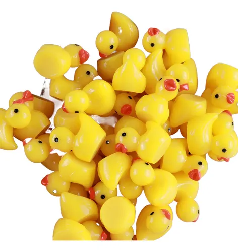 100 Mini Patos Alienígenas De Resina | Figuras Verdes OVNI Para Fiestas Espaciales Y Decoración