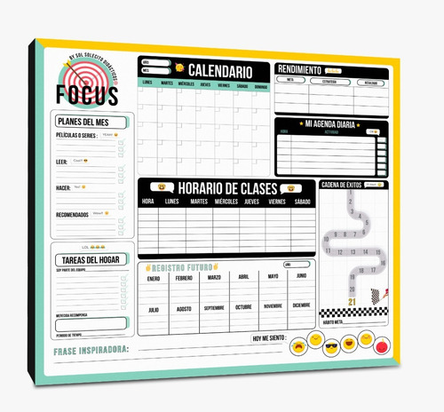 Imagen 5 de 7 de Combo Tablero De Rutinas + Tablero Focus Ms