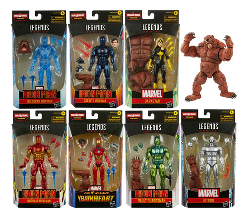 Serie Completa Marvel Legends Ursa Major Hasbro 7 Figuras