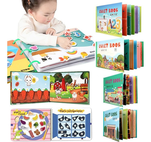 Libro Tranquilo Para Niños, Libro Interactivo Montessori