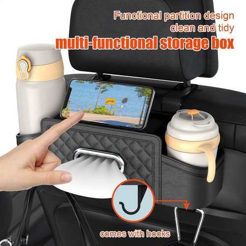 Organizador De Asiento De Coche Soporte Para Pañuelos Para E
