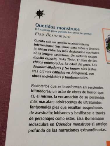 Queridos Monstruos. Elsa Bornemann. Alfaguara. Olivos (Usado)