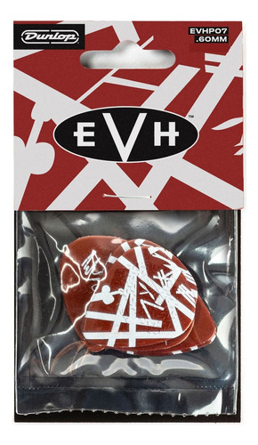 Uñetas Jim Dunlop Van Halen Evhr07 X 24 Evh Shark Max-grip