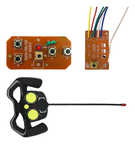 4ch Rc Control Remoto Transmisor Y Receptor Placa Pcb