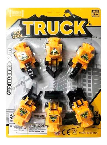 Camiones X 6 Truck En Blister