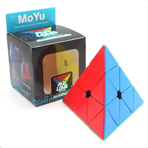 Cubo Magico Pyraminx Pirâmide Moyu Profissional Cor Da Estrutura Branco