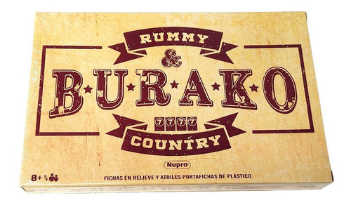  Rummy & Burako Country Juego De Mesa Nupro Original +8 Años