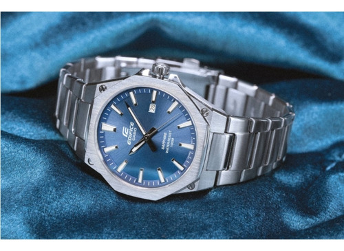 Reloj Casio Edifice Sapphire EFR-S108d-2av - Fondo azul oscuro plateado plateado