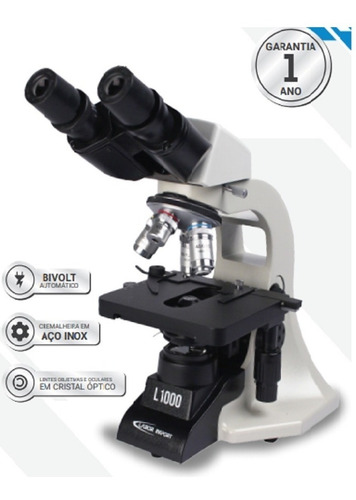 Microscópio Biológico Binocular Aumento Até 1600 X