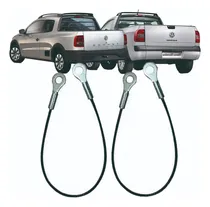 Comprar Cabo Aço Tampa Caçamba Traseira Saveiro 2011 2012 2013 - Par
