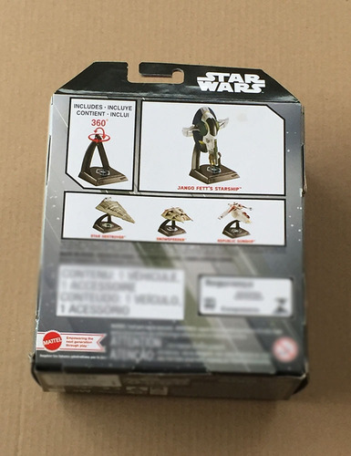 Hot Wheels Star Wars Jango Fett Starships Select Azul (Usado)