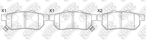 Pastillas Traseras Honda City 1.5 2004 - 2013 Nibk