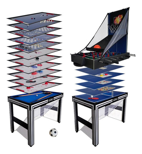 Mesa Ping Pong Multijuegos 20 En 1 Basketball Futbolito 42