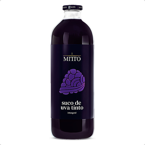 Suco De Uva Integral Natural Mitto 1 Litro 100% Extra Virgem