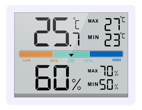 Higrotermógrafo De Temperatura Electrónico, Etc. Zx756