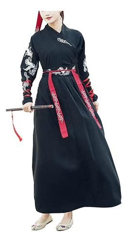 Vestido Tradicional Hanfu Con Espada Antigua Traje Kungfu Pa