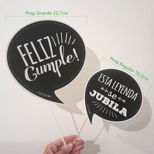 Props Para Fotos Frases Listos Para Usar 22,7cm X 40 Unid