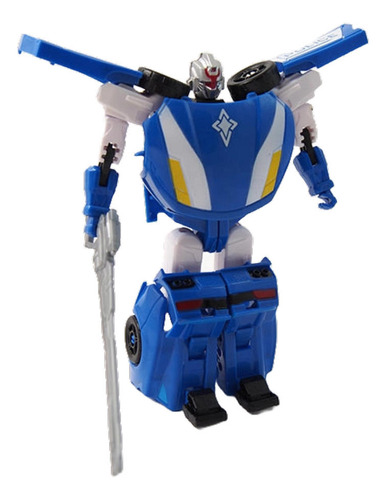 Brinquedo Transformes Vira Robô Policia + Bombeiro 2 Em 1