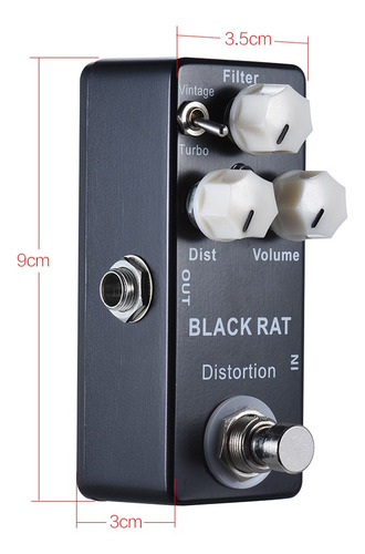 Pedal De Efeito De Guitarra Mini Distortion True Bypass