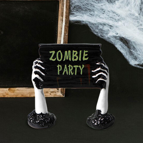 Figuras En Miniatura De Halloween, Señalización Número 28