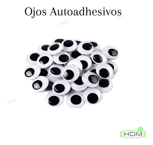 Ojos Locos 1,5cm Autoadhesivos. 26 Unidades