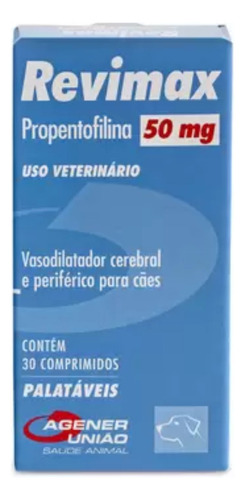 Revimax 50mg - 30 Comprimidos Vasodilatador Agener