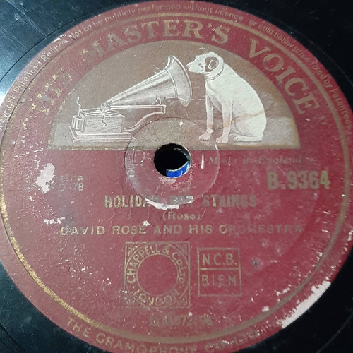 Pasta David Rose And His Orchestra His Master Voice C297