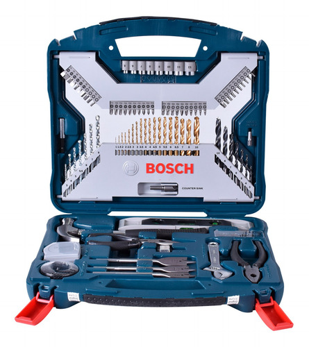 Imagem 3 de 3 de Jogo Estojo Kit Ferramentas 103 Peças Novo Bosch X-line