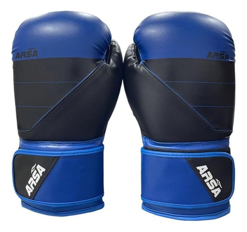 Guantes De Boxeo Deportivos Arsa En Azul Supremo Y Negro (16