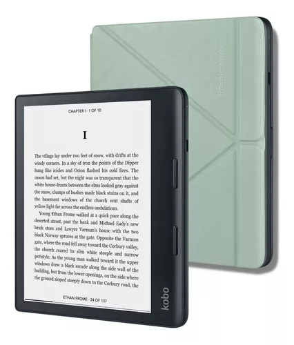 Kobo Clara 2E - Paquete de lector electrónico con funda negra para dormir,  pantalla táctil de 6 pulgadas, WiFi, 16 GB, impermeable