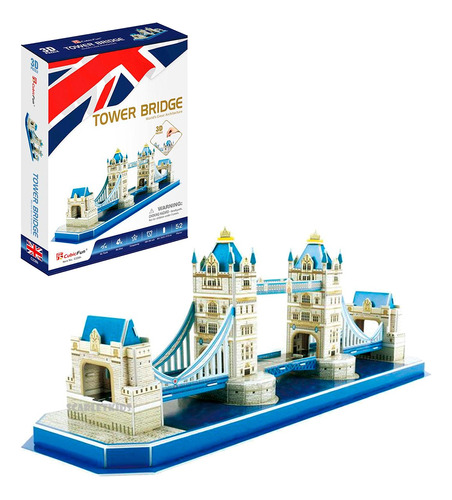 Tower Bridge Puzzle 3d 52 Pz Rompecabezas Londres Cubic Fun