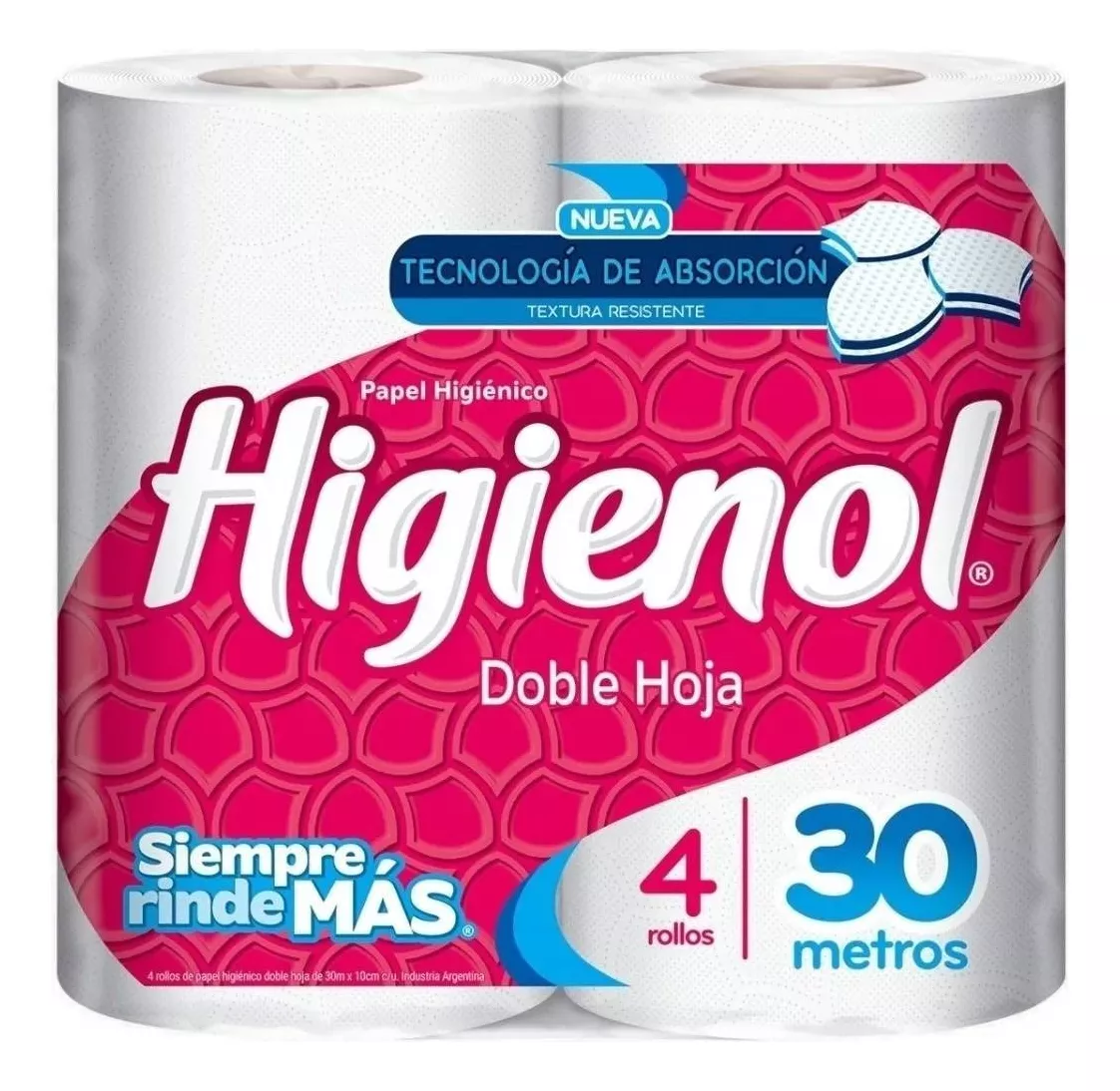 Primera imagen para búsqueda de papel higienico higienol doble hoja