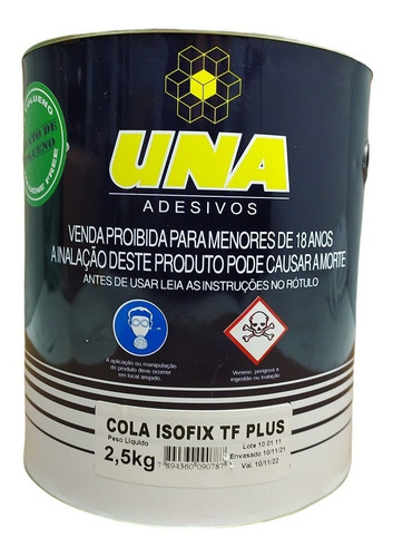 Cola Isopor Una Isofix Tf Plus 2,5kg 3,6l  - 01un