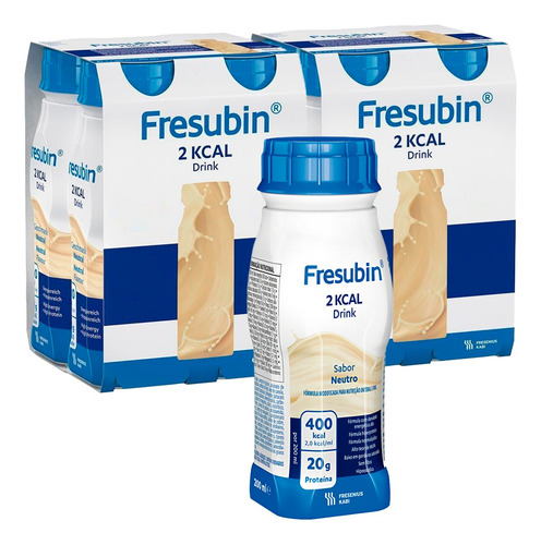 Fresubin 2 Kcal Neutro - Sem Sabor - Kit Com 8
