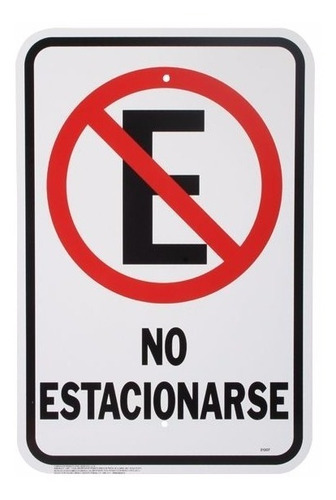 Imagen 1 de 1 de Letrero Plástico De -no Estacionarse- Cochera Prohibido