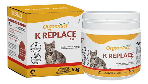 Suplemento Vitamínico Para Gatos K Replace Cat 50g Organnact