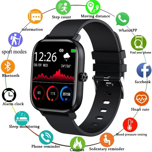 Smart Watch K30 || Llamadas || Carga Inalambrica