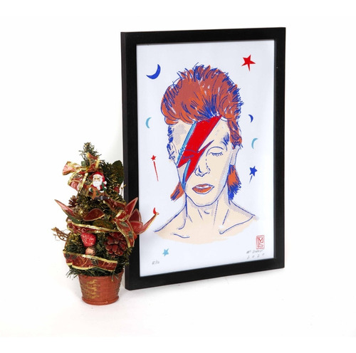 Marco Serigrafia 30 X 43 ¨david Bowie¨ Impresor Mati Schmidt