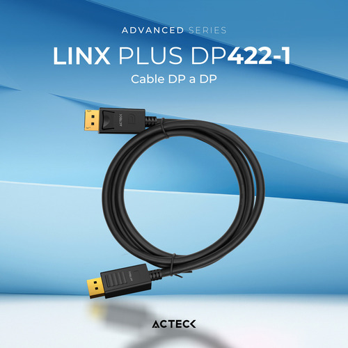 Cable Displayport Acteck Linx Plus Dp422-1 4k 60mhz 2160p 1m