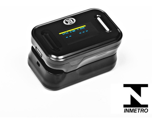 Oxímetro Preto Portátil De Dedo Com Visor Oled Inmetro - Bic