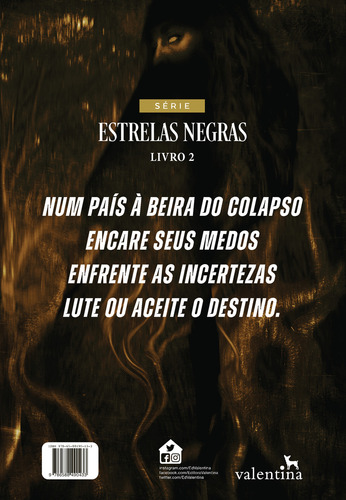 A Sombra Flamejante, de Armentrout, Jennifer L.. Estrelas Negras (2), vol. 2. Editorial Editora Valentina Ltda, capa mole em português, 2022