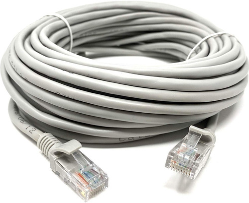 Cable De Red Categoría E5 Con Conectores Rj45 - 30 Metros