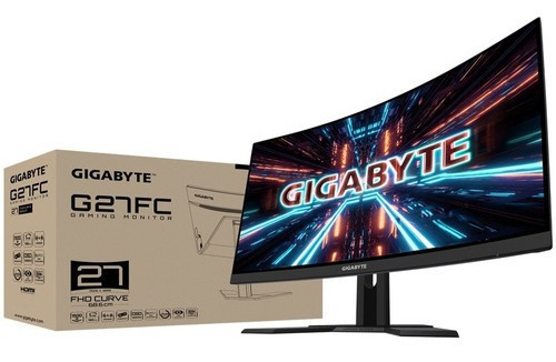Imagen 7 de 7 de Monitor gamer curvo Gigabyte G27FC led 27" negro 100V/240V