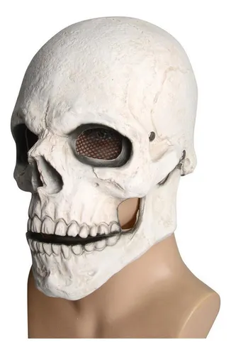 Máscara De Calavera De Terror Con Casco De Esqueleto