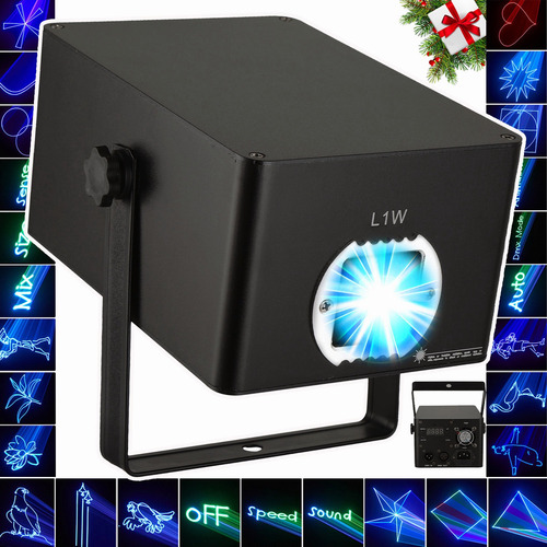 Láser Dj 1w Profesional Rgb Luce Dmx Potente 3d 128animation