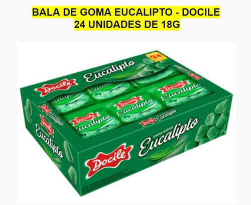 Bala Goma Eucalipto - Docile 