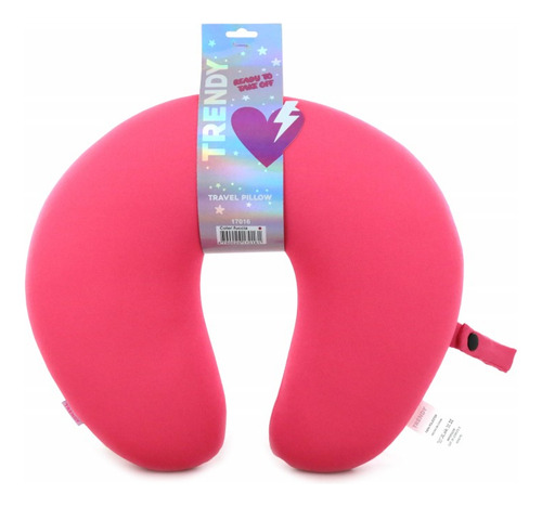 Almohada Cervical Viaje Avión Adultos Unisex Descanso Color Fucsia Diseño De La Tela Liso