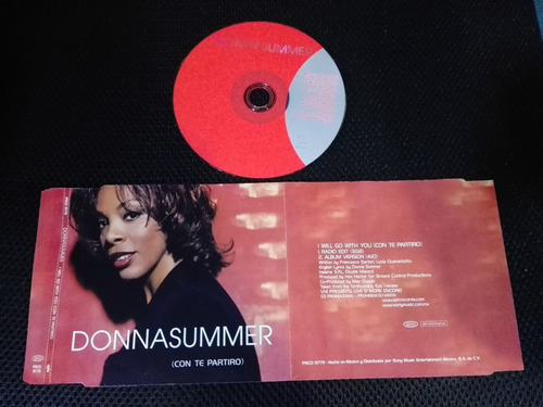 Donna Summer  Con Te Partiro Cd Sencillo