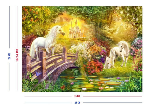 Rompecabezas 300piezas Jardines Encantados De Los Unicornios